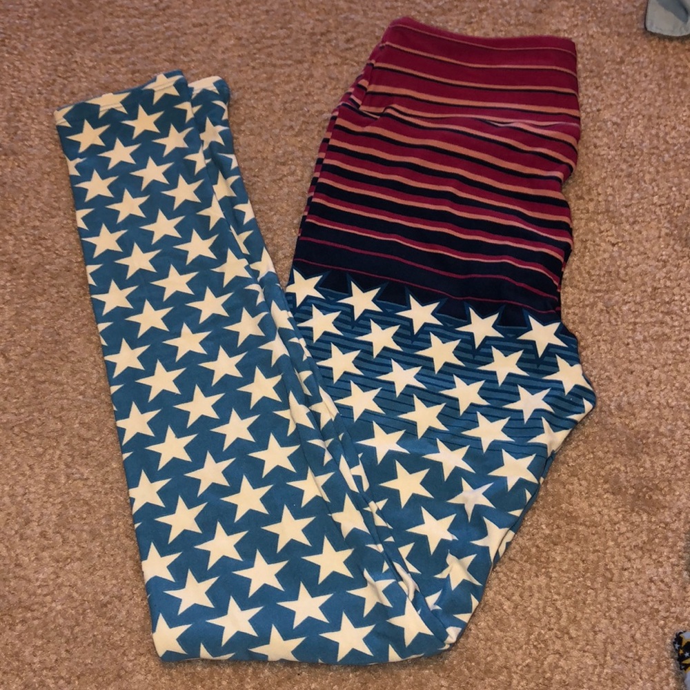 Lularoe 4th of July leggings